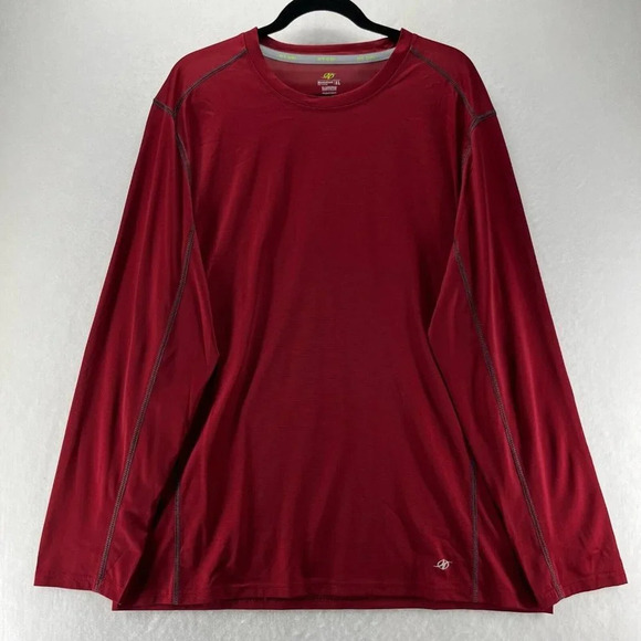 NordicTrack T-Shirt Mens Size XL Crewneck Long Sleeve Jersey Performance Red - Picture 1 of 9